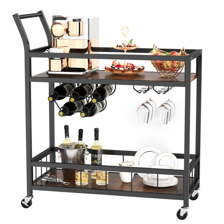 17 Stories Metal Bar Cart Wayfair Canada